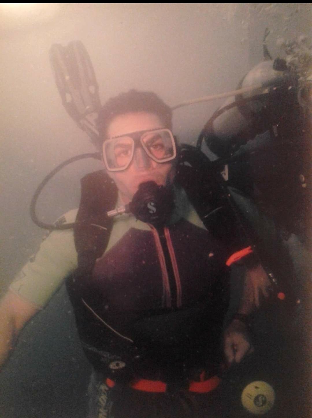 Israel Joffe scuba diving on the Great Barrier Reef in Australia.